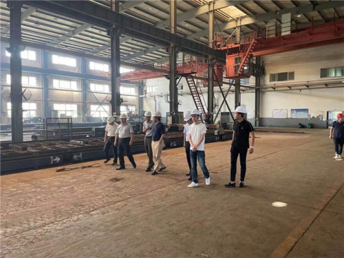 【管理纵横】AG贵宾会集团董事长张汉文一行赴所属钢结构公司诸暨加工基地调研指导